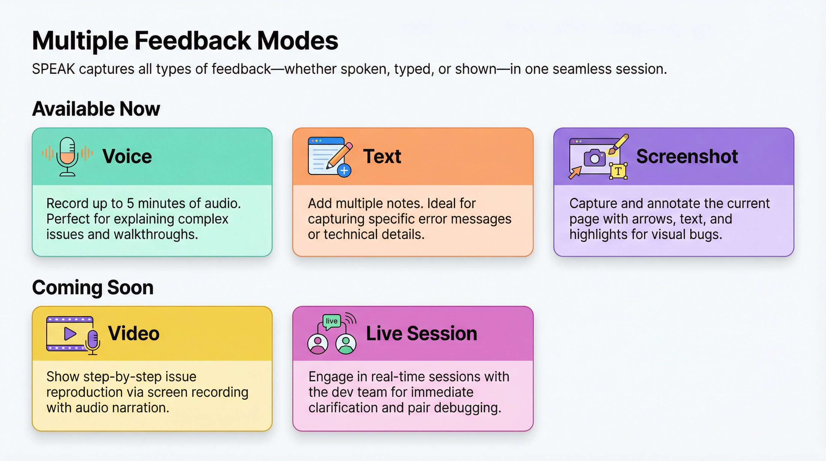 Feedback Modes